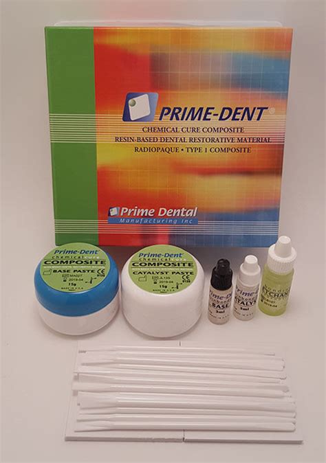 Kit Includes 15g Catalyst Paste Jar, 15g Base Paste Jar, 3ml. . Prime dent chemical cure composite instructions